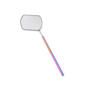 stainless steel handheld inspection mirror for eyelash extensions