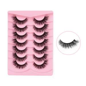spiky & voluminous 3d curly strip lashes (hard band)