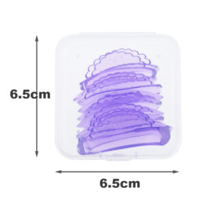 self adhesive shell shaped silicone lash perming pads